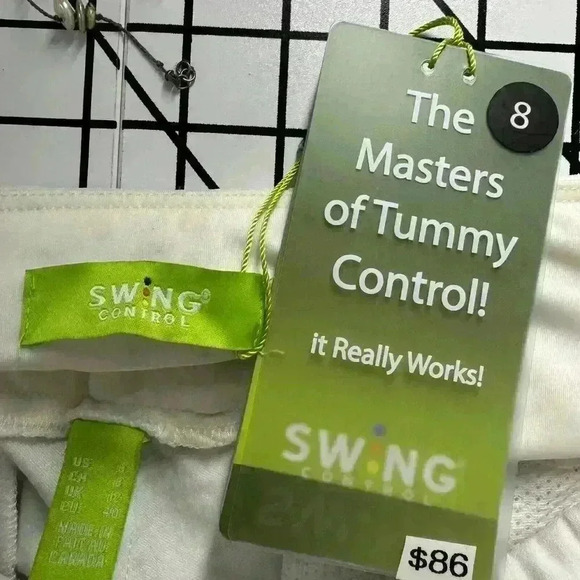 NWT PGA Masters SWING Women’s 8 White Golf Pants B3000W Tummy Control - Picture 8 of 13